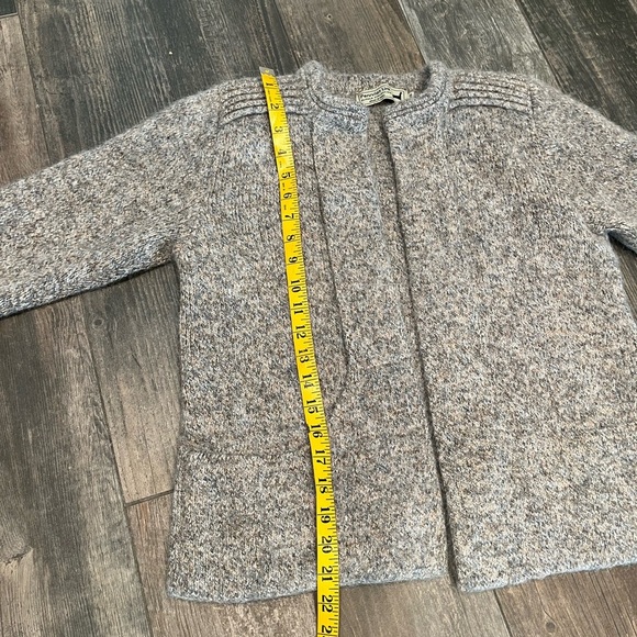 Peruvian Link Alpaca Wool Collection Taupe & Gray Open Front Cardigan Small - Picture 8 of 13